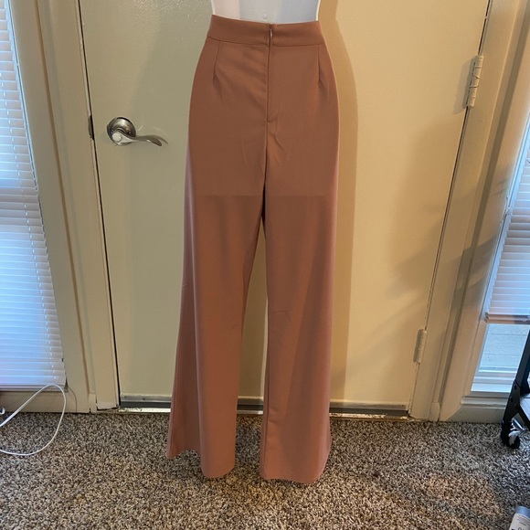 Shein Tan long flowy dress pants. - Picture 3 of 5